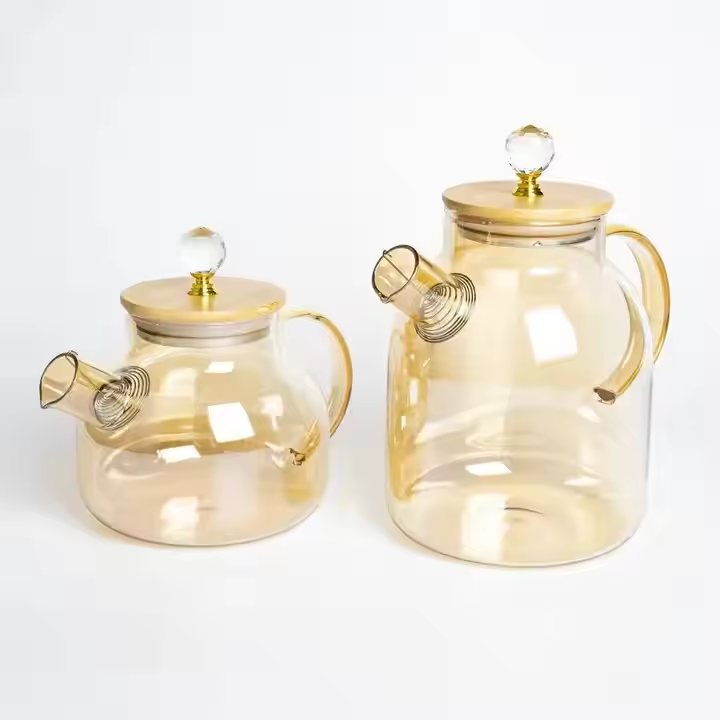 Factory Supply Jar For Home Use 1600ml Colorful Borosilicate Glass Water Jar