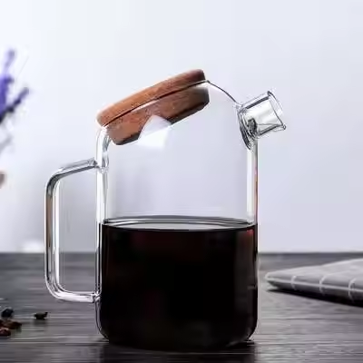 Transparent Refrigerator Water Fruit Jug Transparent Glass Teapot Kettle Creative Coffee Machines Juice