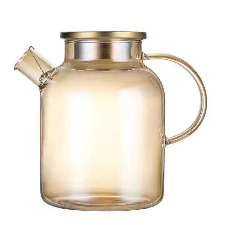 Factory Supply Jar For Home Use 1600ml Colorful Borosilicate Glass Water Jar