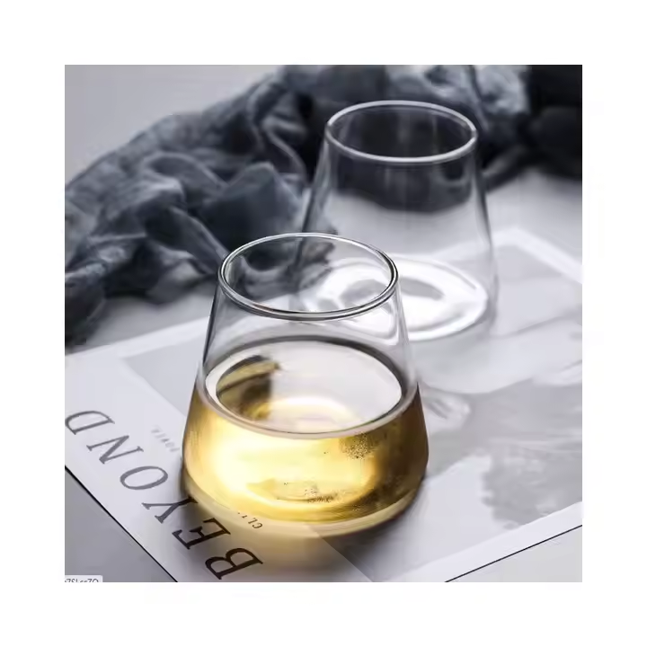 Wholesale 500ML 450ML Height Boro Silicate Straight Milk Coffee Juice Juice Glass Cup Transparent