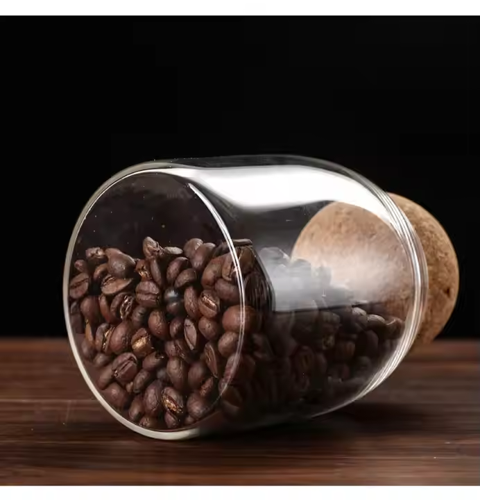 Hot Sale Glass Sugar Spice Stock Glass Bottles with Anti-Deform Durable Water proof Cork Stopper