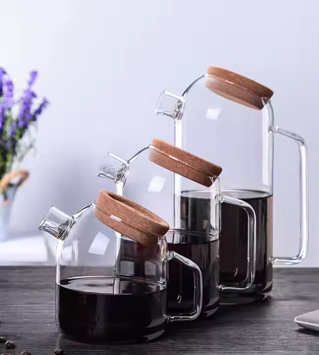 Transparent Refrigerator Water Fruit Jug Transparent Glass Teapot Kettle Creative Coffee Machines Juice