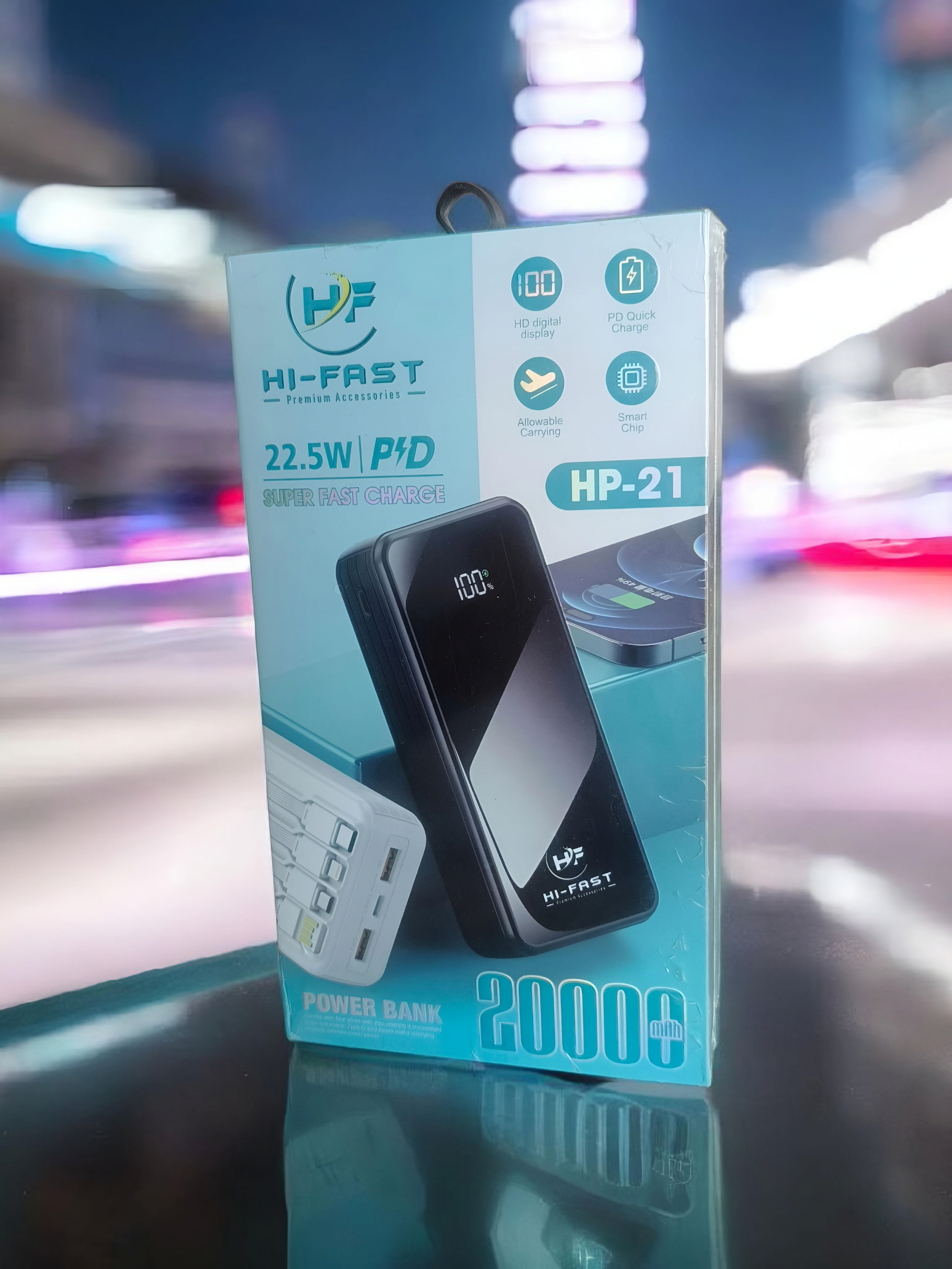 HI-FAST Premium Accessories 22.5W Pd 20000 MAH