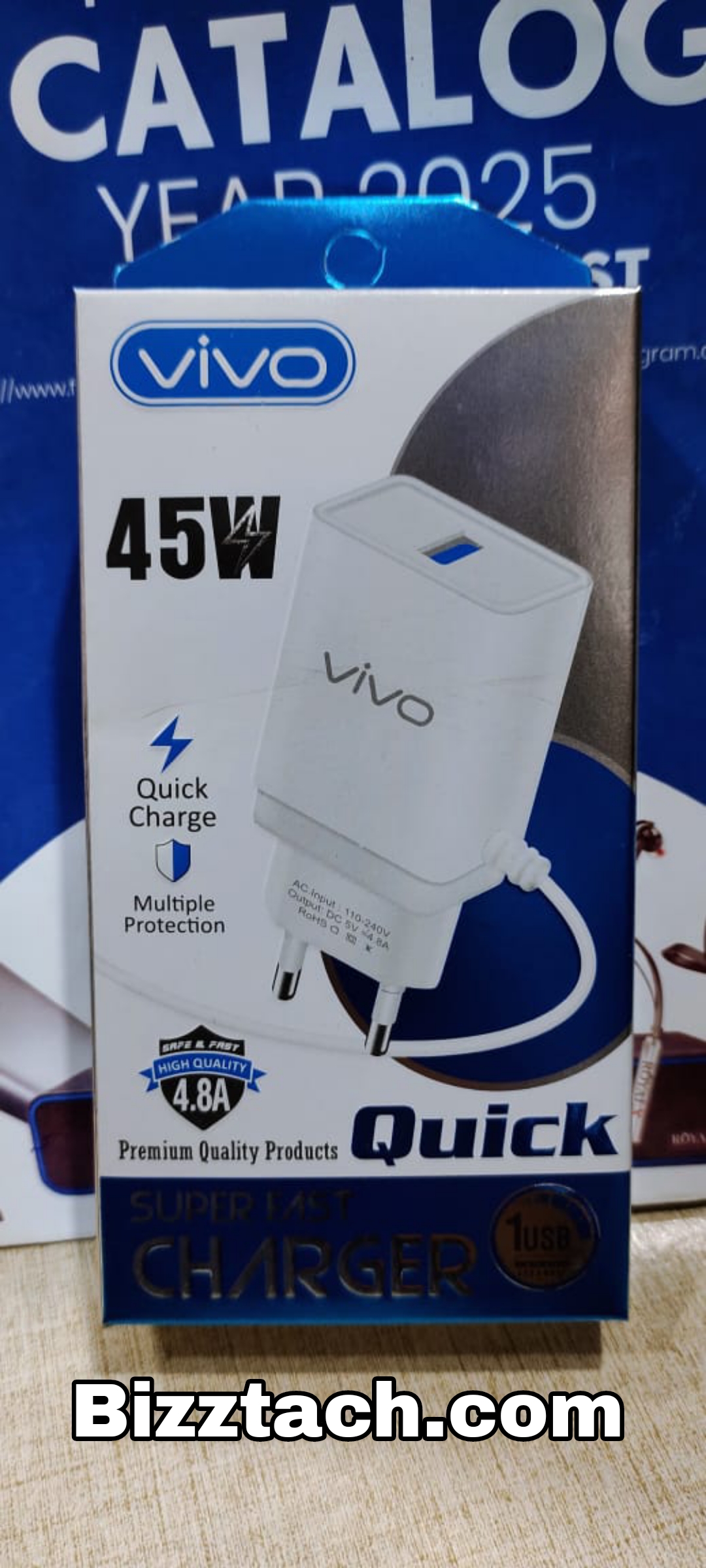 Vivo Charger 45W Quick Charger Micro Pin