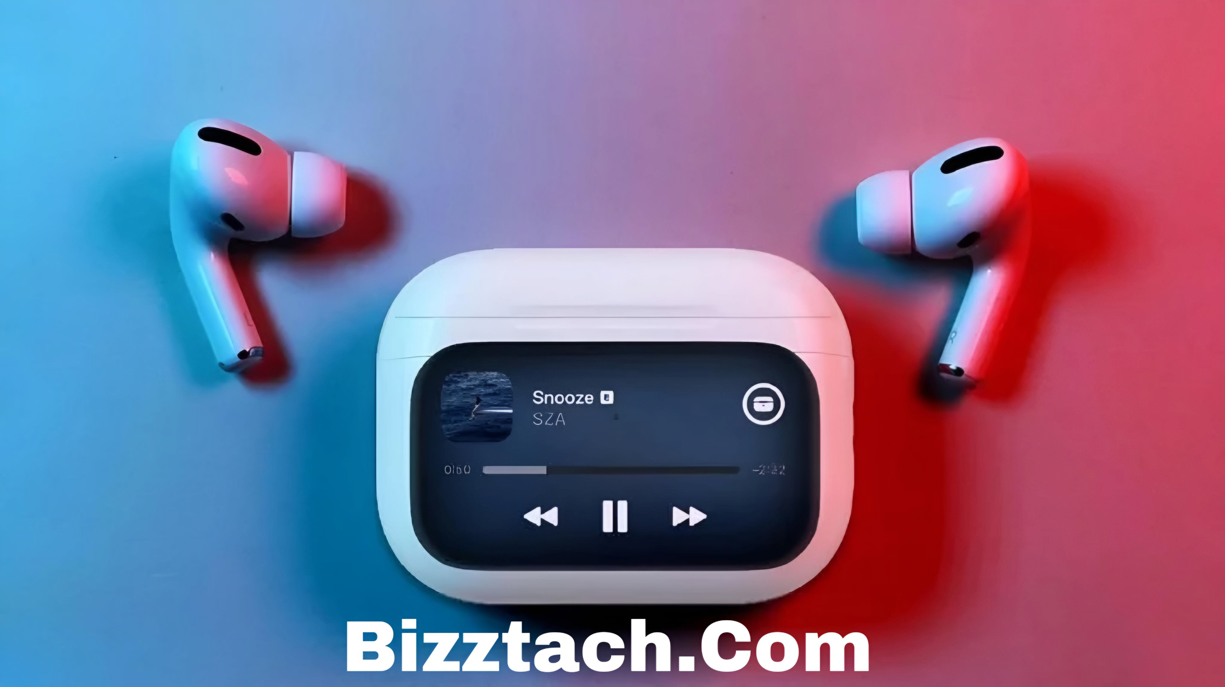A9 Pro Air-pods ANC/ENC Noise Reductionwith digital LED display, Touch Control airbuds black colour