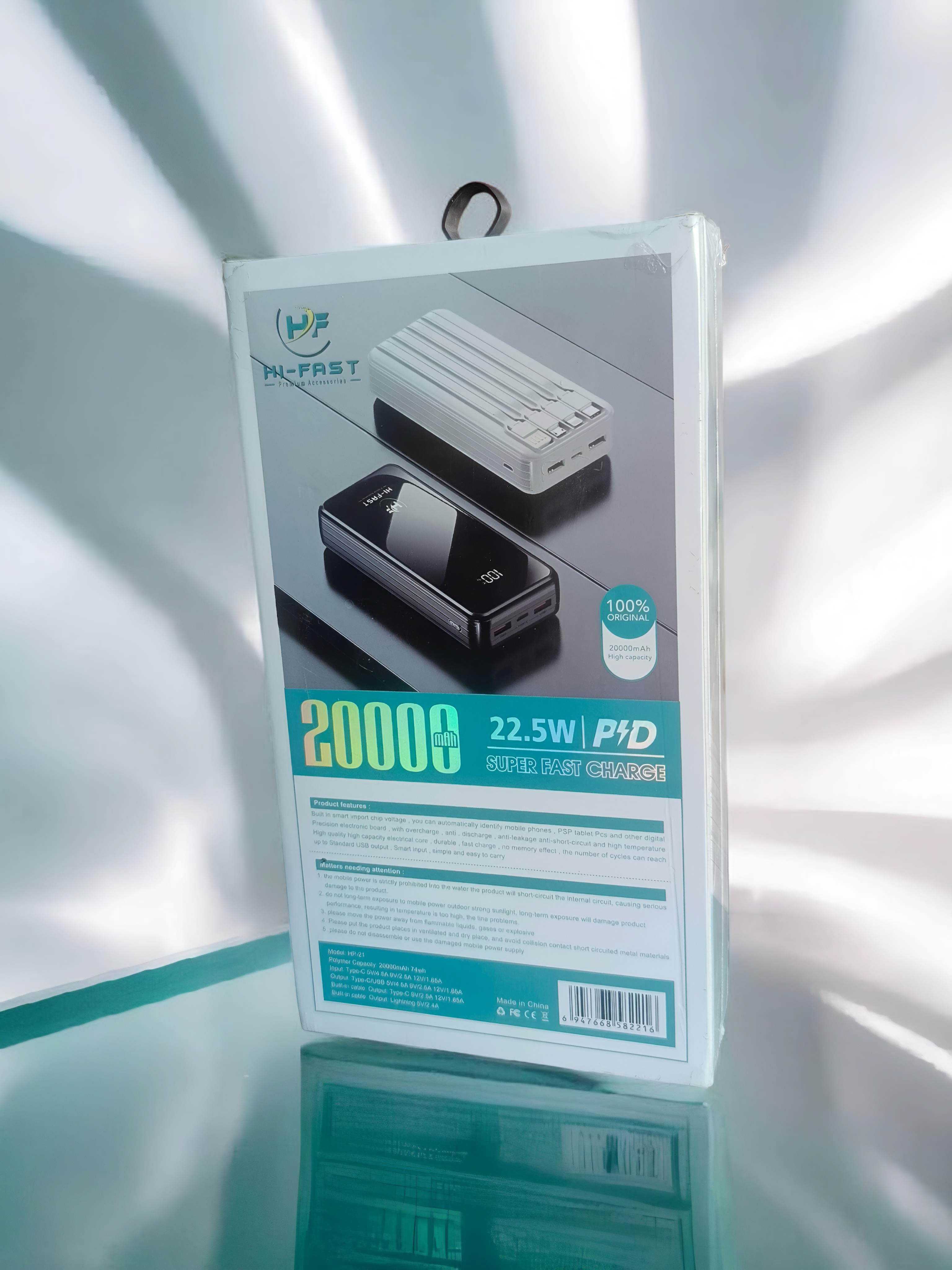 HI-FAST Premium Accessories 22.5W Pd 20000 MAH