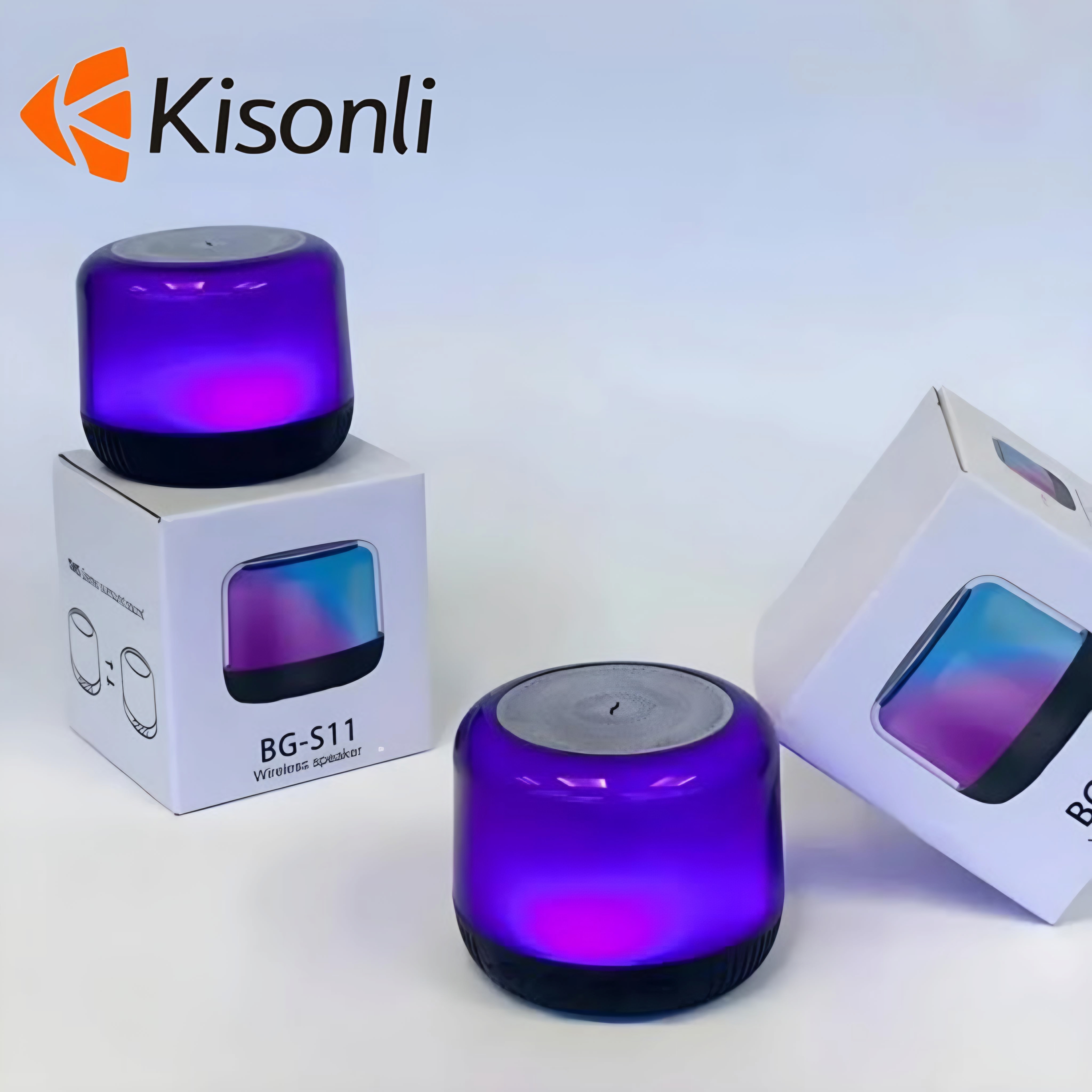 S300 Mini Bluetooth Wireless Portable Speaker with LED Light & High Bass Sound