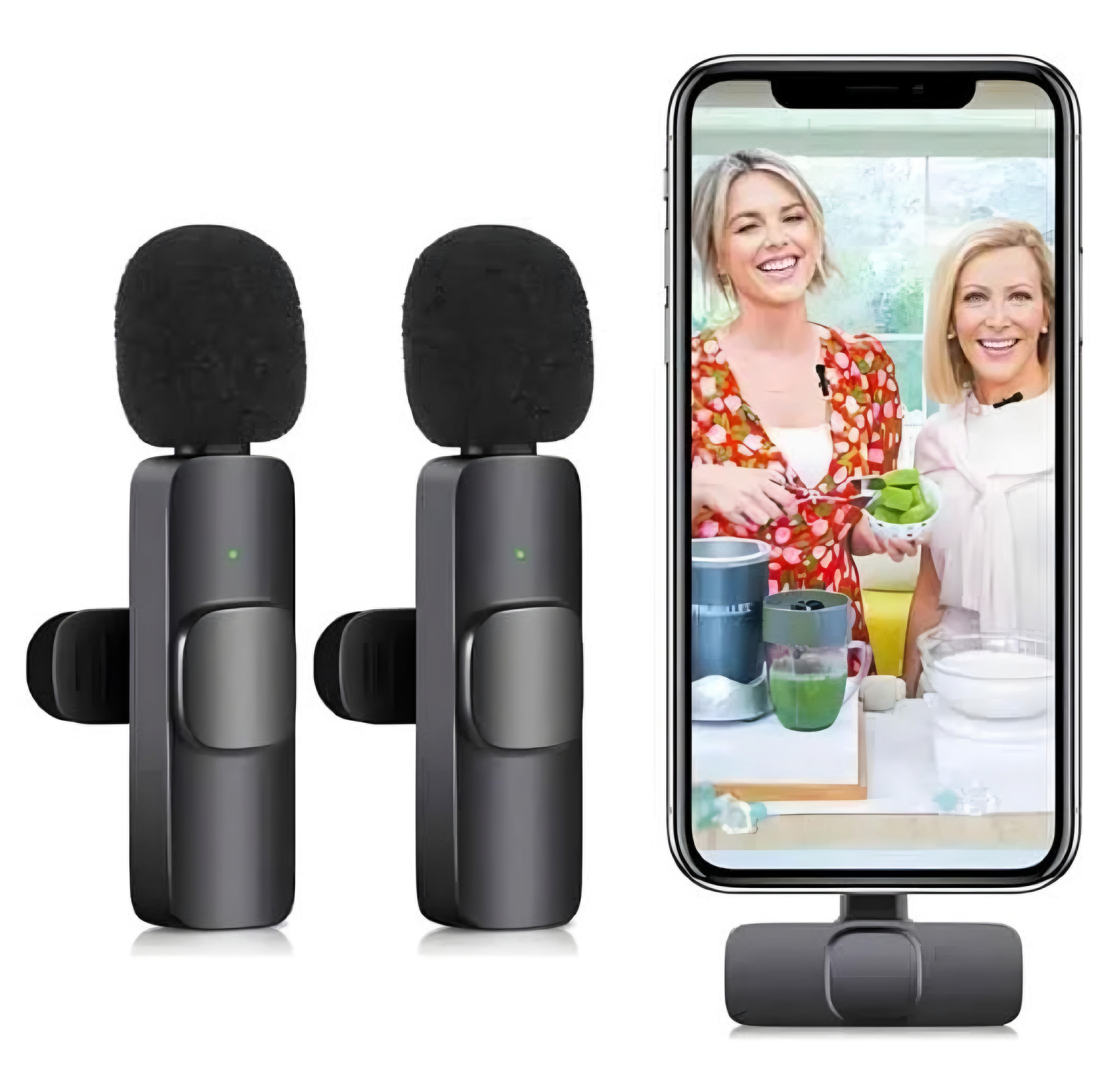 WIRELESS MIC K9 Microphone Type-C & Lighting plug