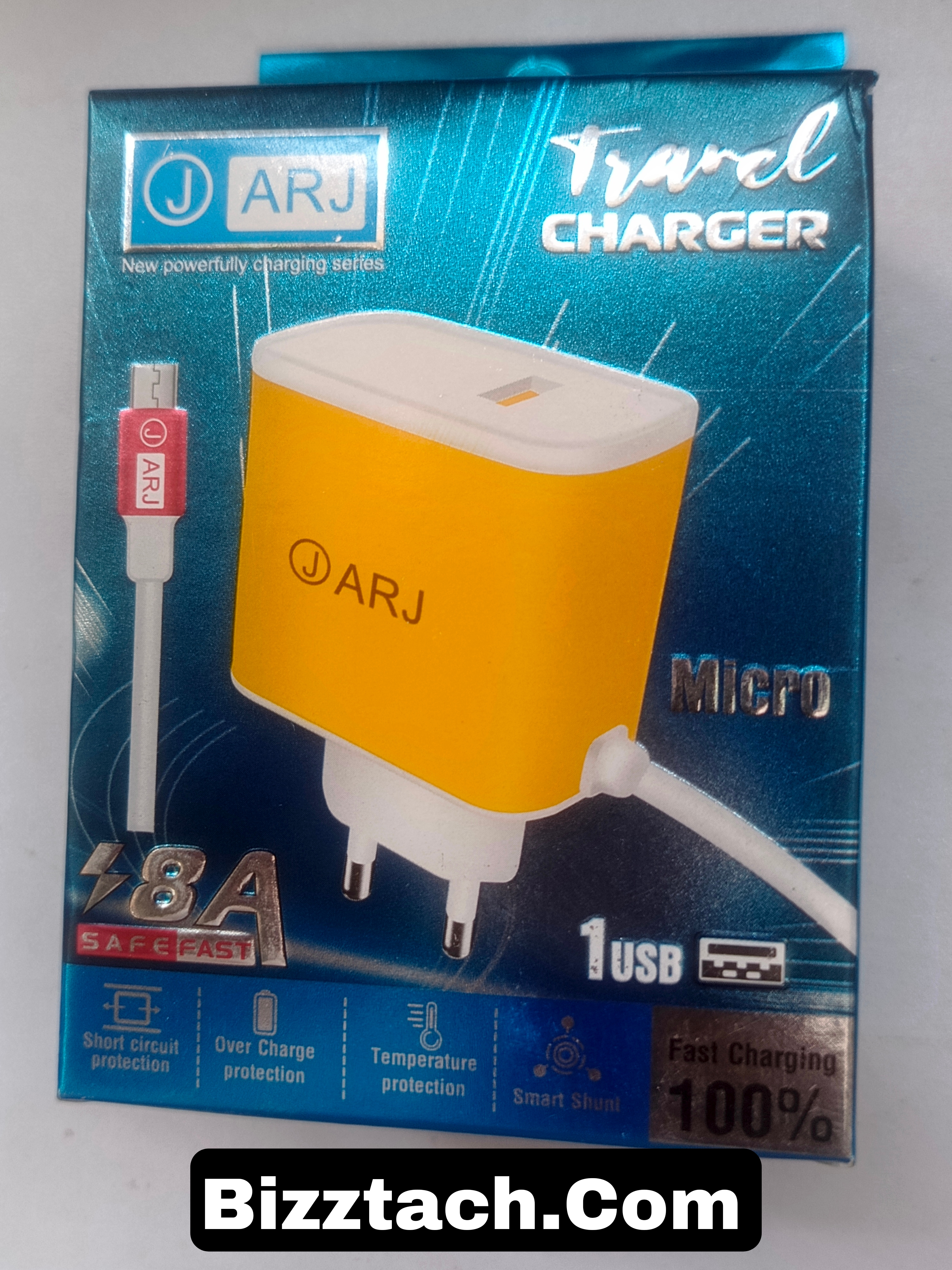 Arj PowerFull High speed 8A Micro Pin Charger