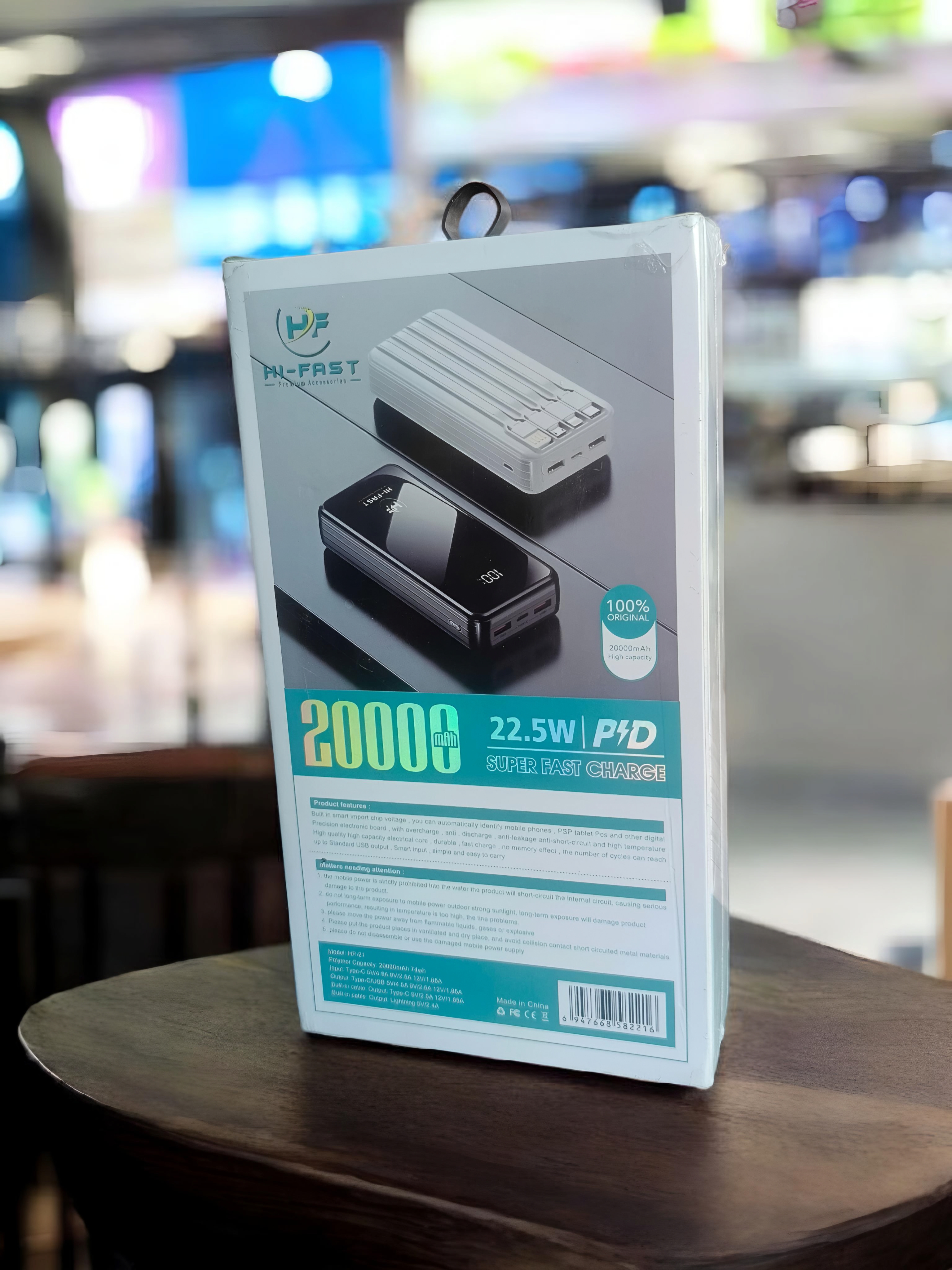 HI-FAST Premium Accessories 22.5W Pd 20000 MAH