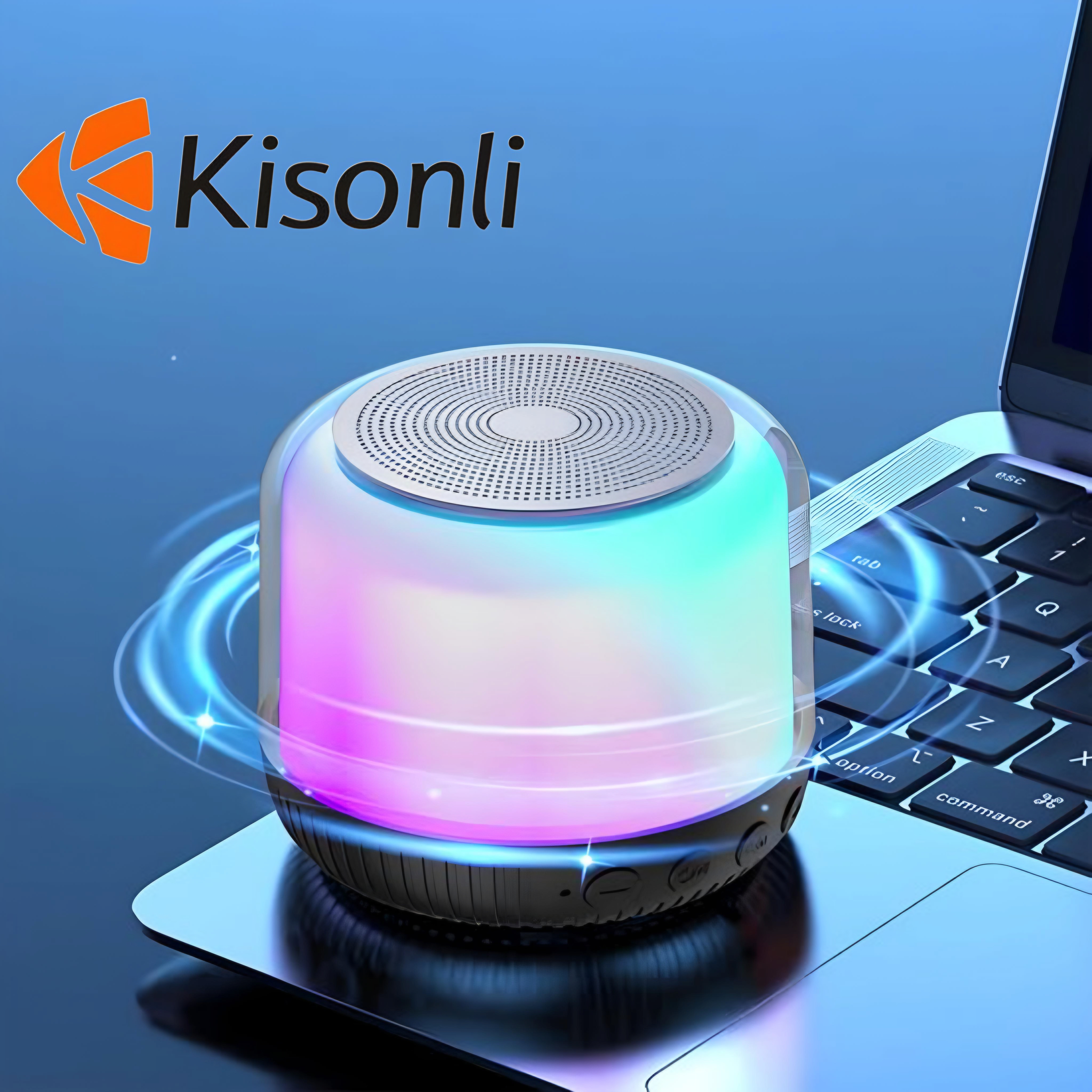 S300 Mini Bluetooth Wireless Portable Speaker with LED Light & High Bass Sound