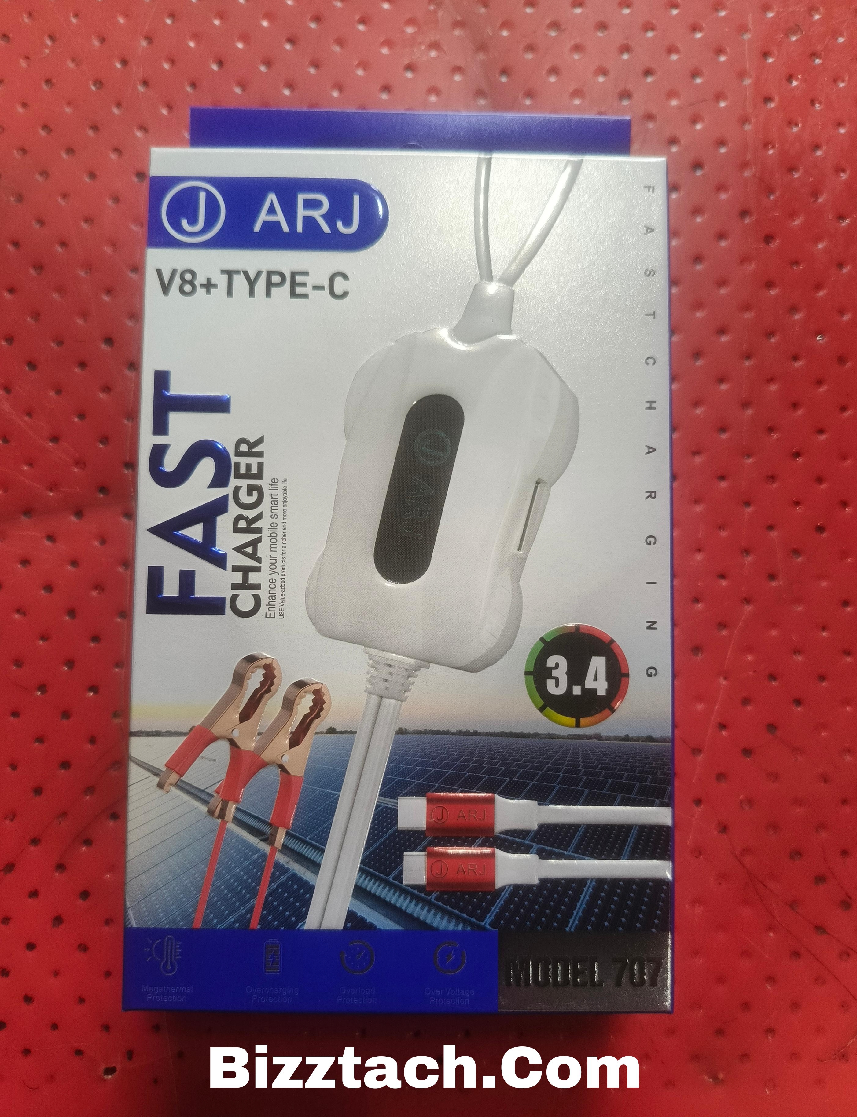 ARJ Micro+TypeC DC Clip Charger 3.4A 