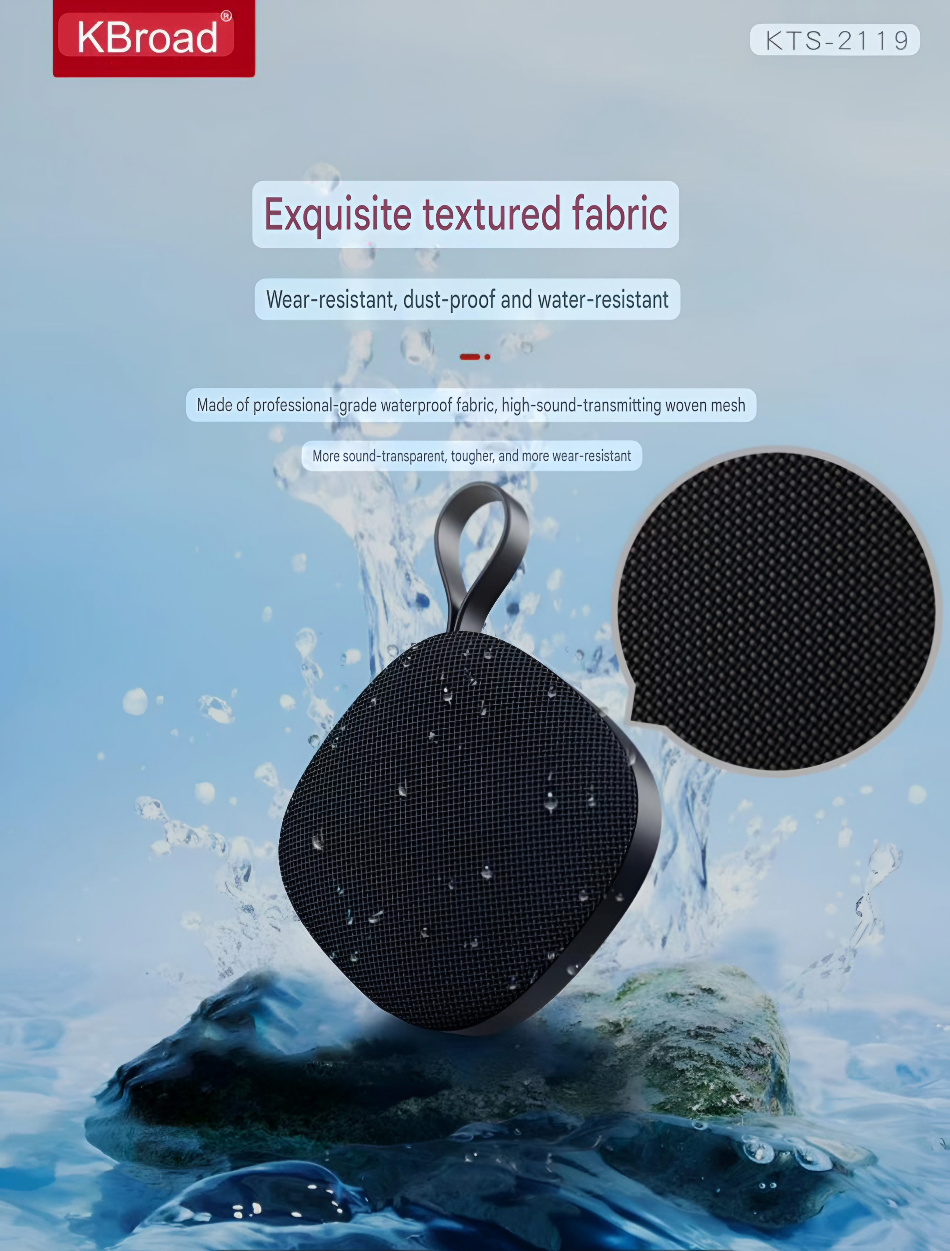 KTS-2119 Portable Speaker Bluetooth, SdCard, Type-C Charging Port