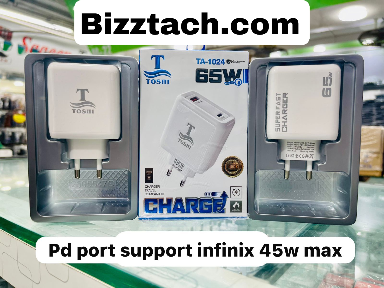 65w Fast Charging & Pd Supported 