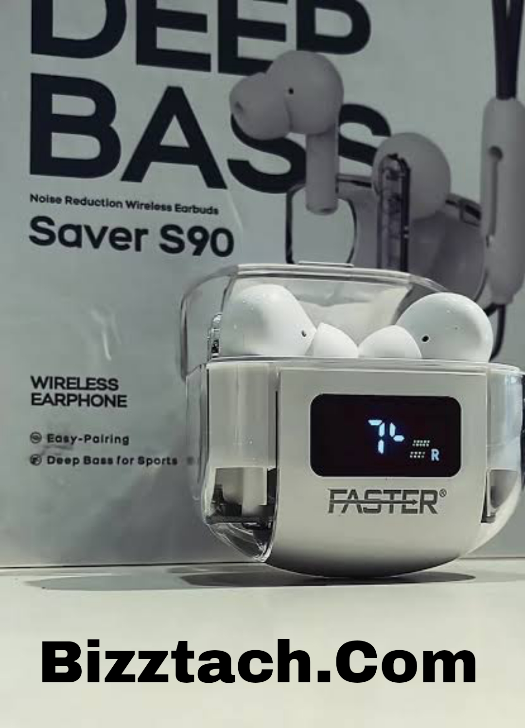 Faster s90 earbuds" are also known as the EpicBass S90 Transparent Earbuds