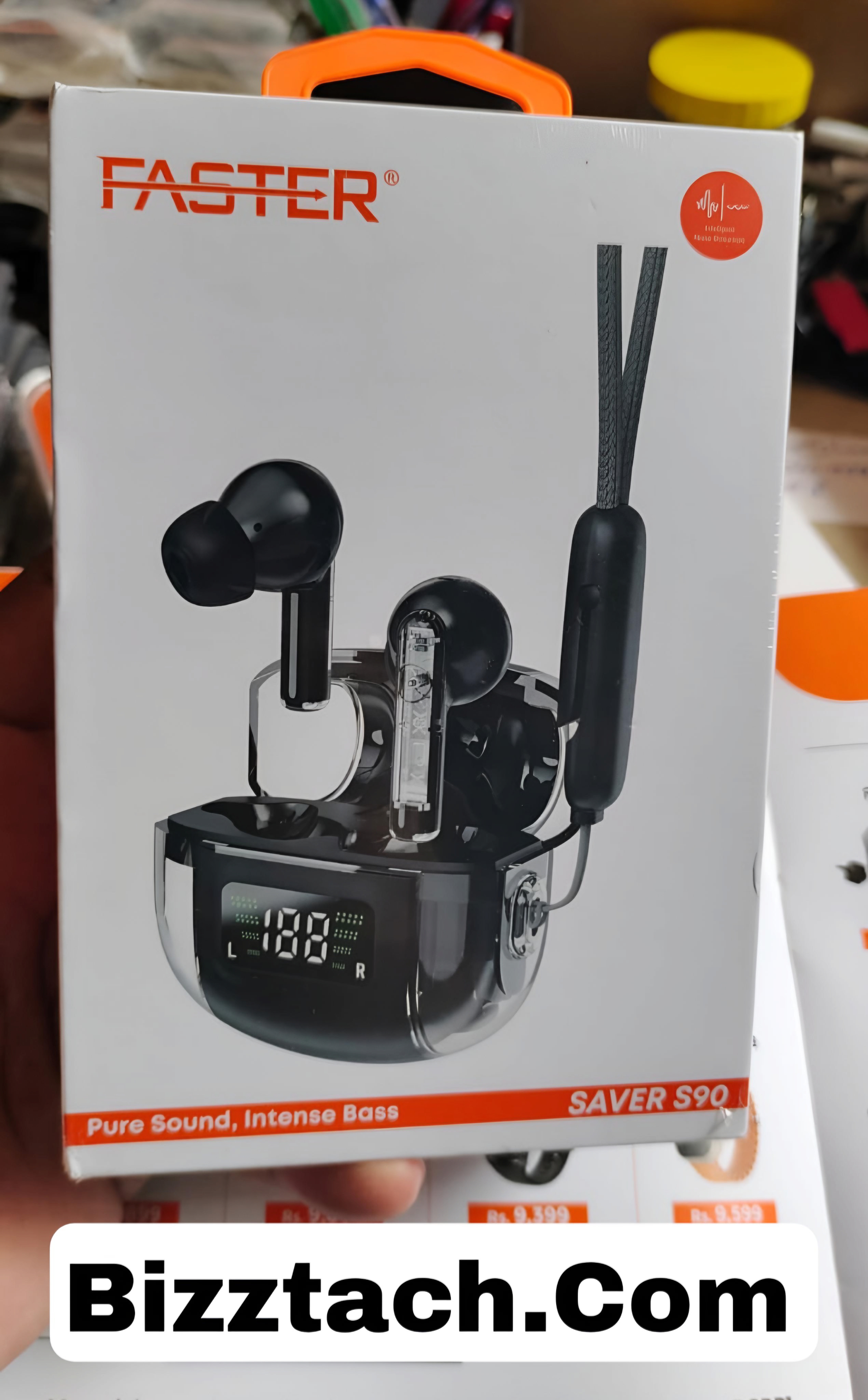 Faster s90 earbuds" are also known as the EpicBass S90 Transparent Earbuds