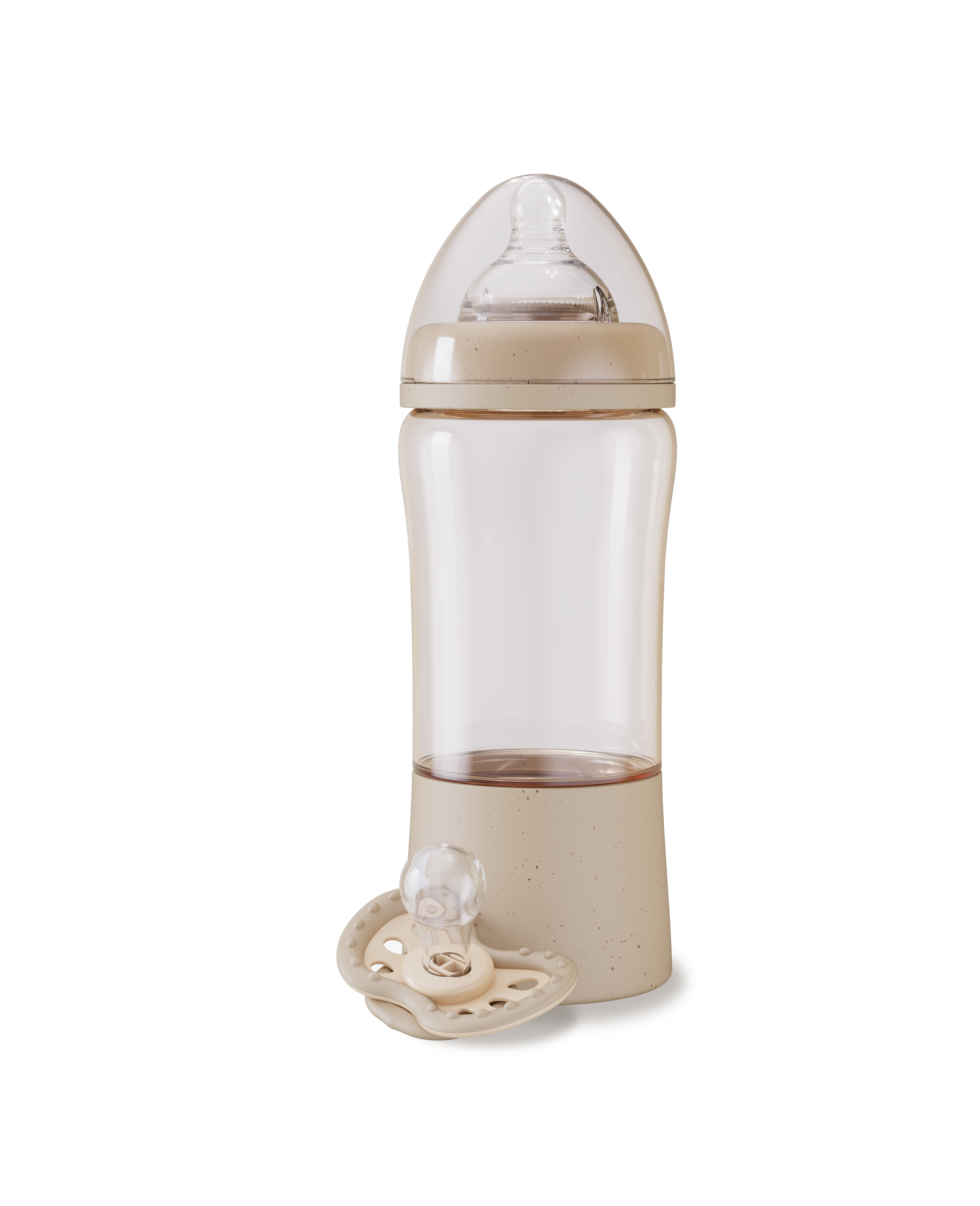 Baby Bottle with Built-In Pacifier Storage Compartment | Includes 2 Pacifiers