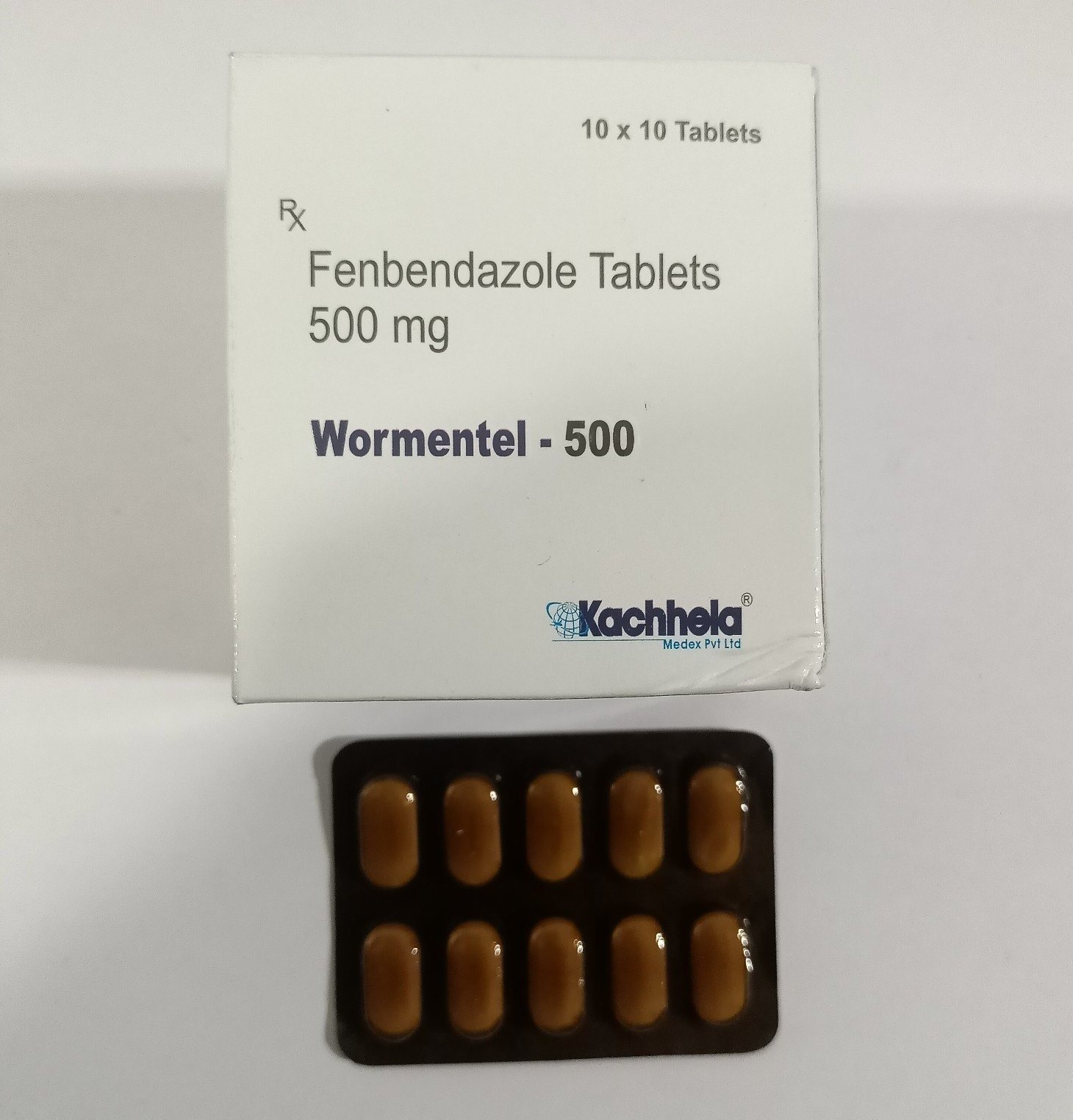 Fenbendazole Tablets 500 mg- Low price for 1 box containing 100 Tablets