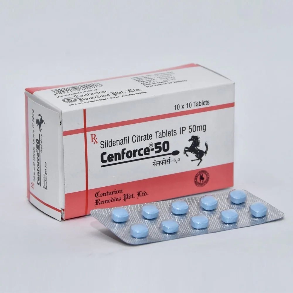 Cenforce 50 Sildenafil Citrate 100 Tablets