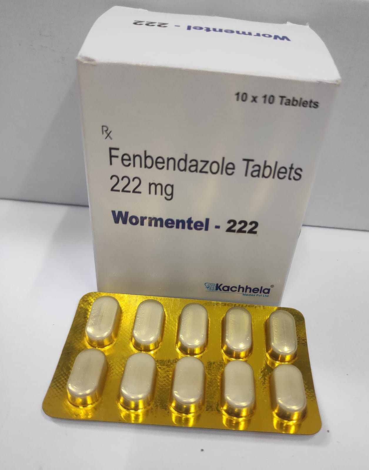 Fenbendazole Tablets 222 mg- Low price is for 1 box containing 100 Tablets!
