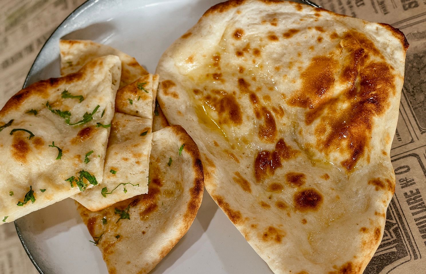 Freshly Baked Naan Bread