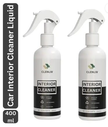Car Interior Cleaner Liquid(Anti Dust Formula) , Quick Spray Car Interior Cleaner and Leather Restorer - Gentle Liquid Vehicle Interior Cleaner (400 ml) Vehicle Interior Cleaner  (400 ml)