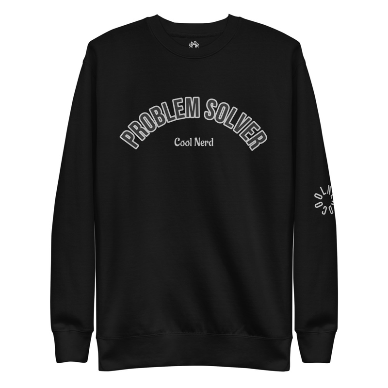 Unisex Black & Silver Premium Sweatshirt