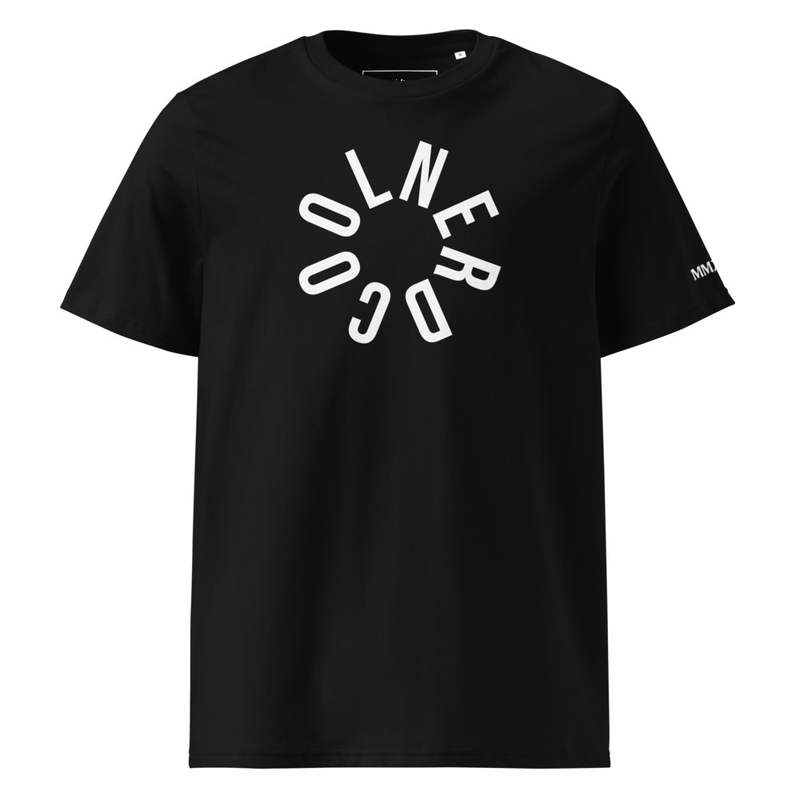 Signature Wheel Tee BLK organic cotton