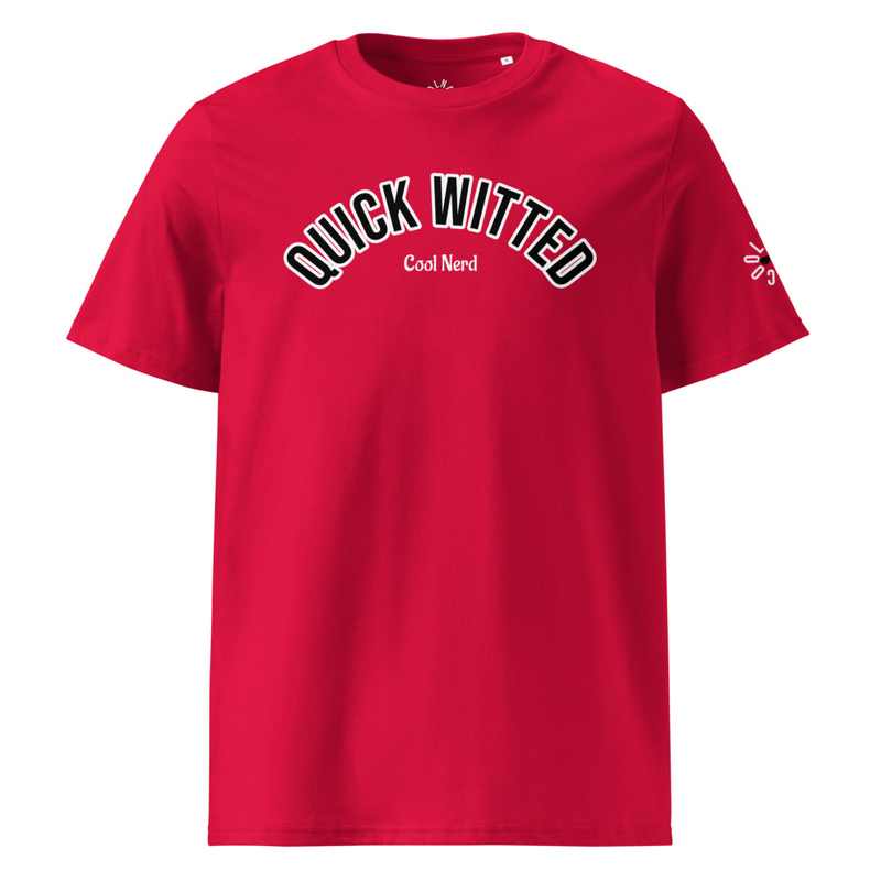 Unisex Red 100% organic cotton t-shirt
