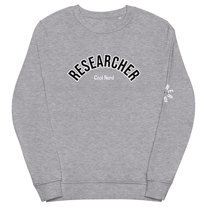Unisex Light Gray & Black Premium Sweatshirt