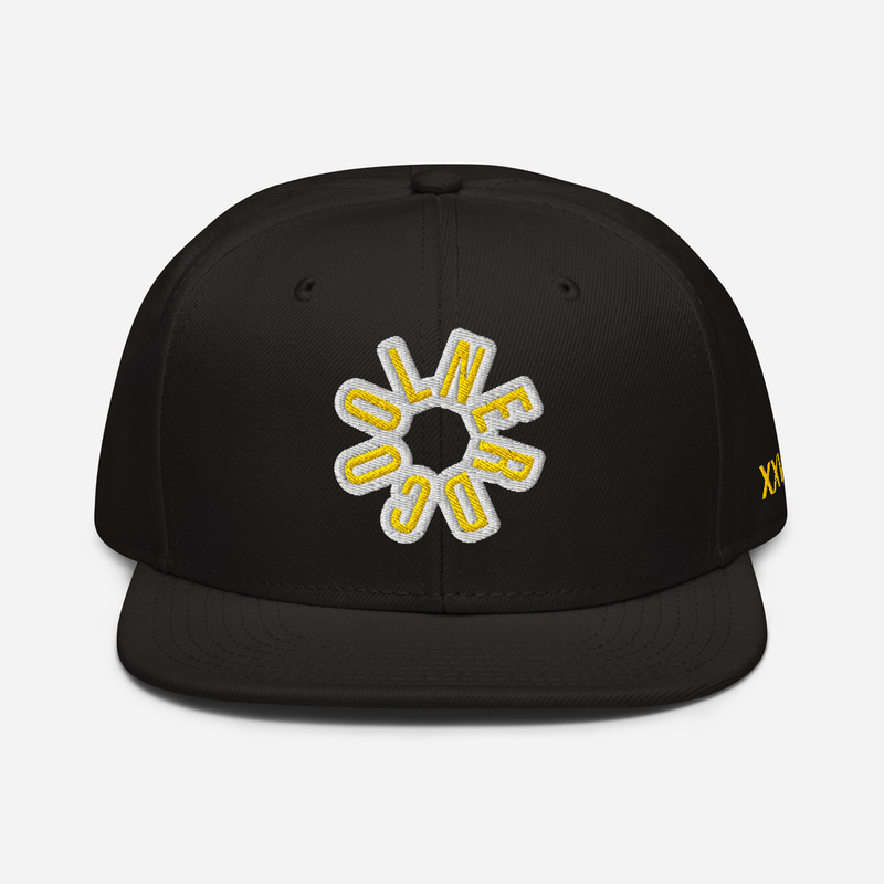 Black/Gold & White Snapback 