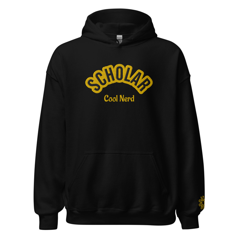 Scholar Black Heavy Hoodie