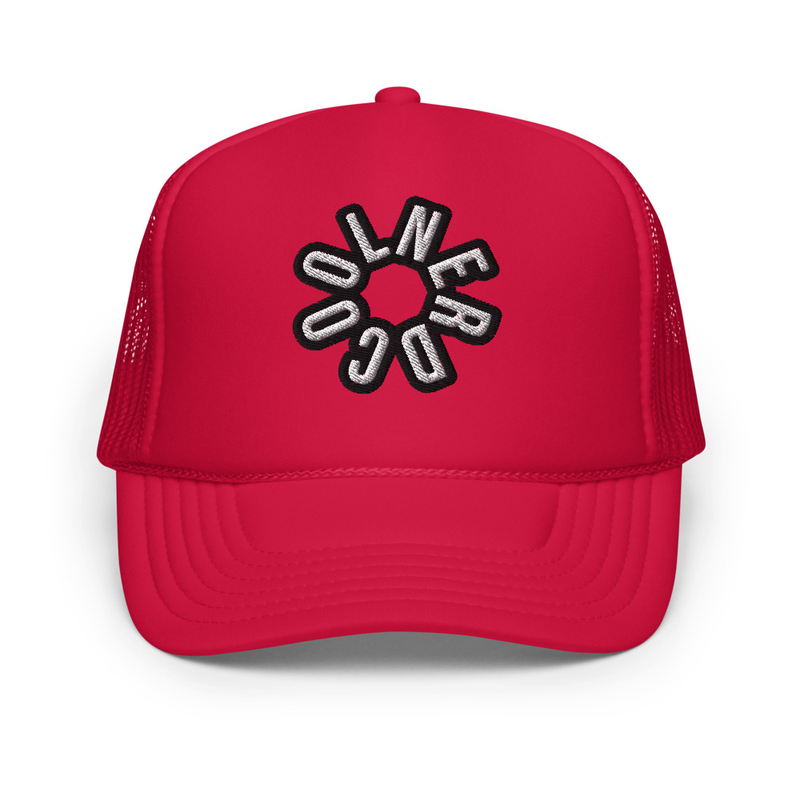 Retro Red Foam Trucker hat