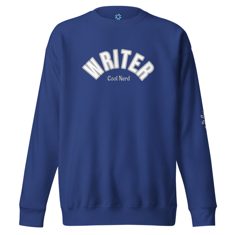Unisex Royal Blue & White Premium Sweatshirt