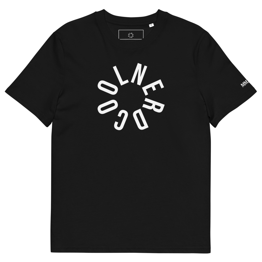 Signature Wheel Tee BLK organic cotton