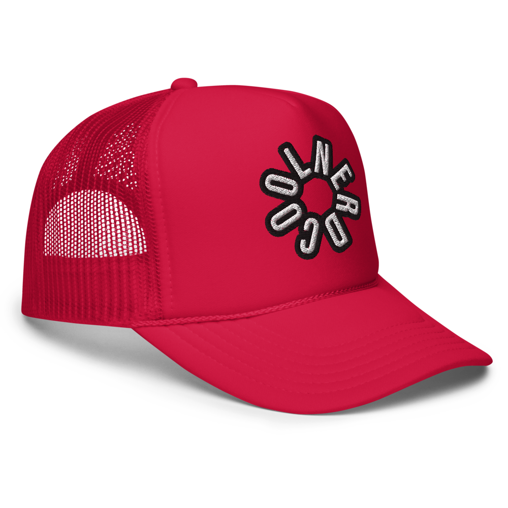 Retro Red Foam Trucker hat