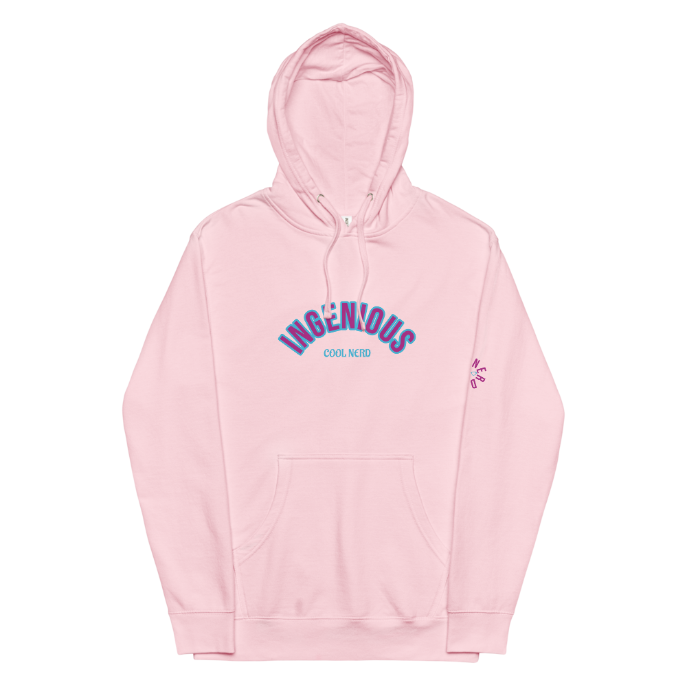 Women's Light Pink Midweight Hoodie