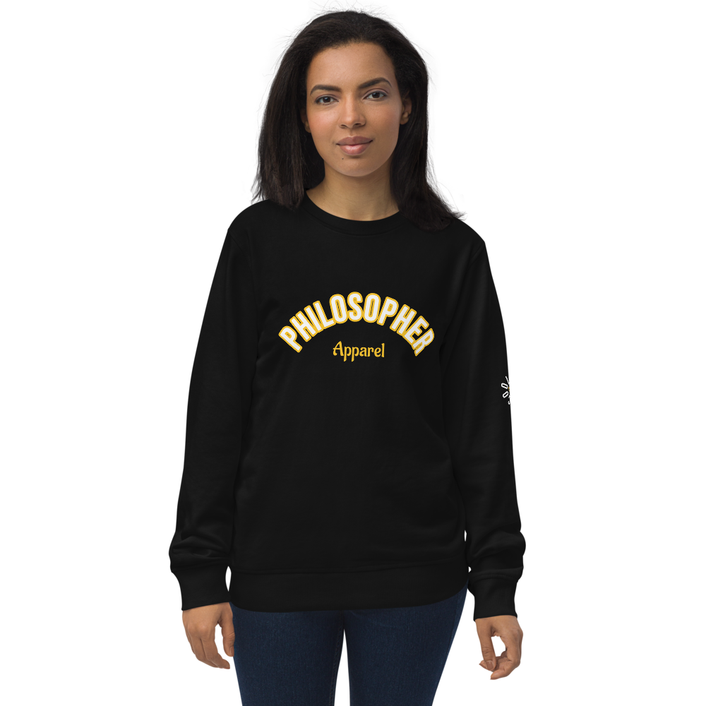 Unisex Black Organic Sweatshirt