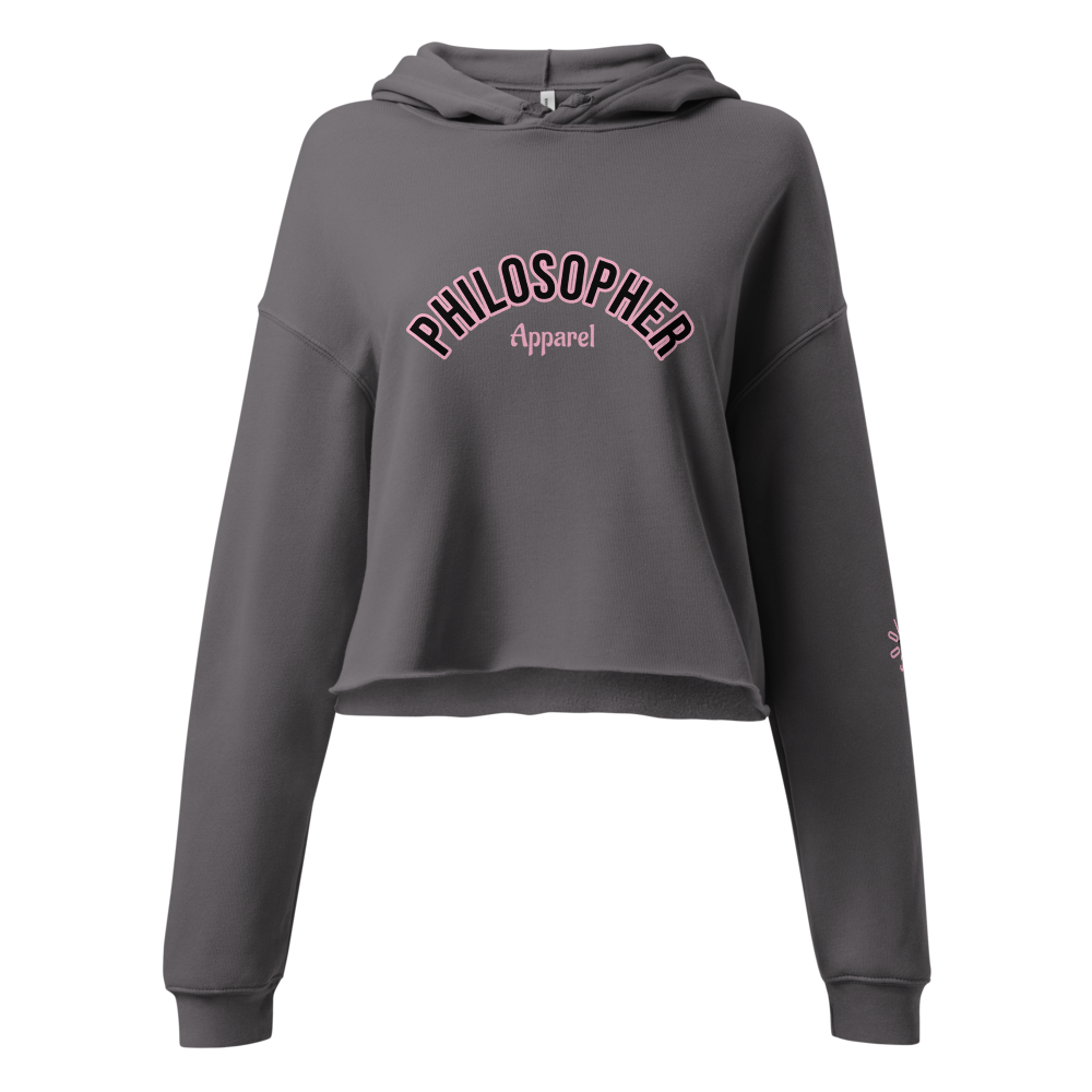 Women's Storm Gray Cropped Hoodie