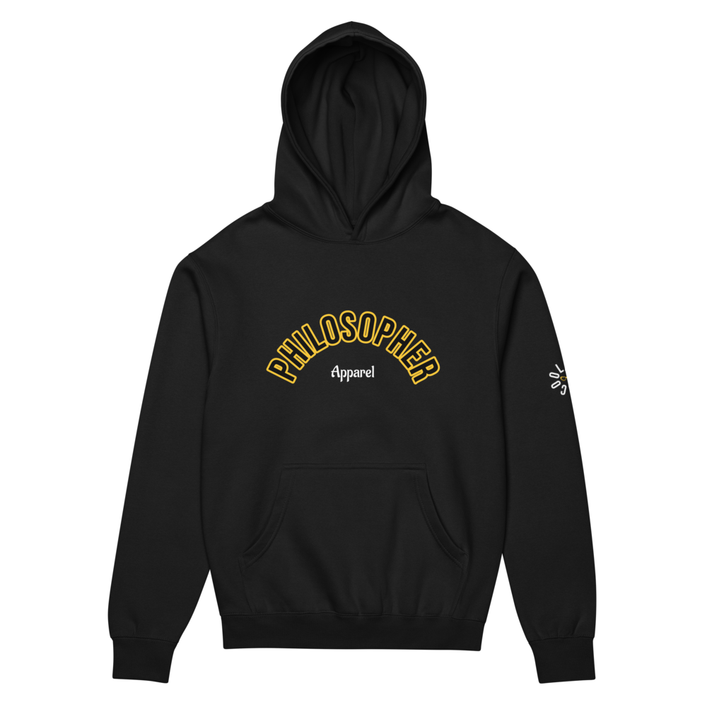 Men's Black Philosopher Hoodie