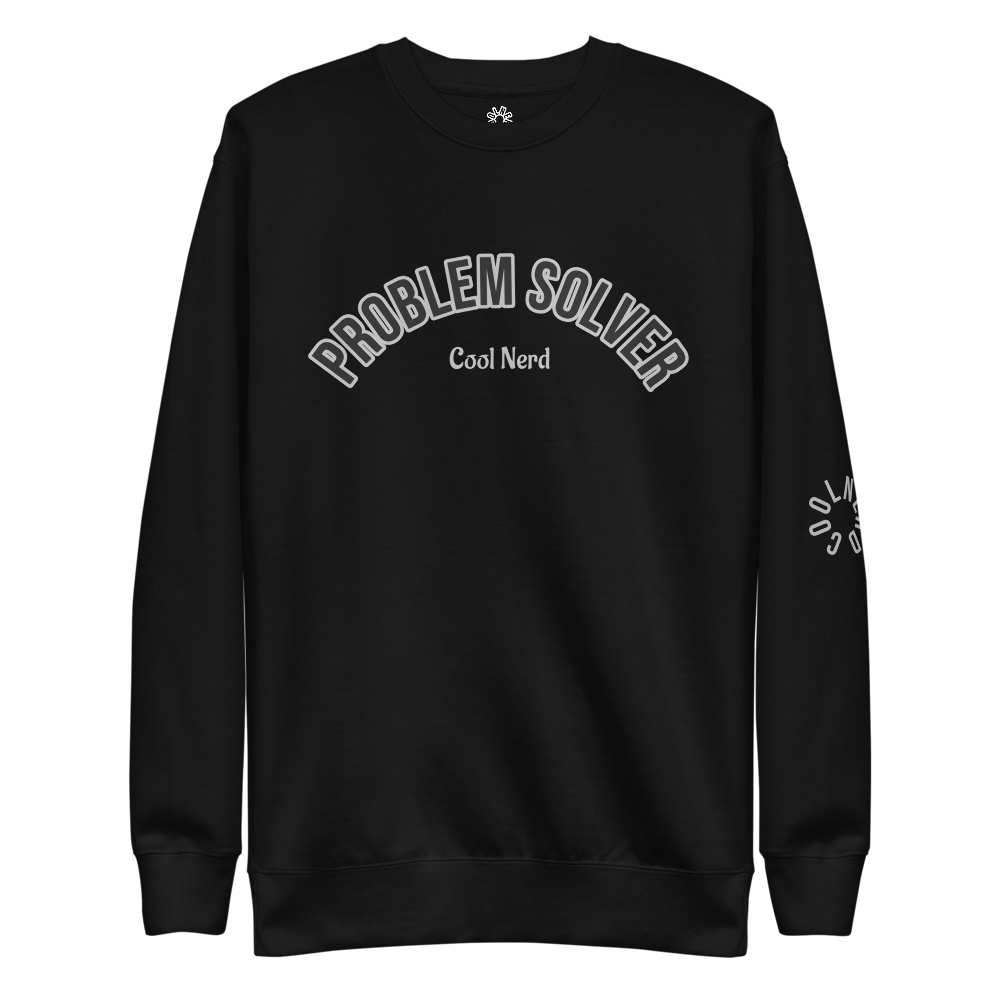 Unisex Black & Silver Organic Sweatshirt
