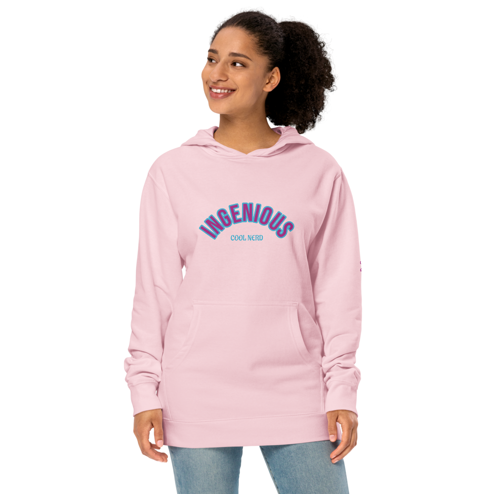 Women's Light Pink Midweight Hoodie