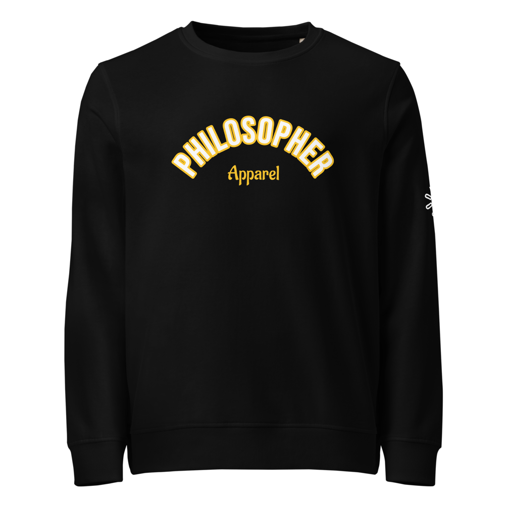 Unisex Black Organic Sweatshirt