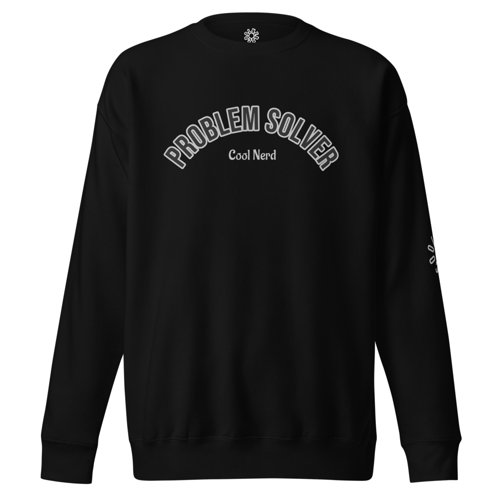Unisex Black & Silver Organic Sweatshirt