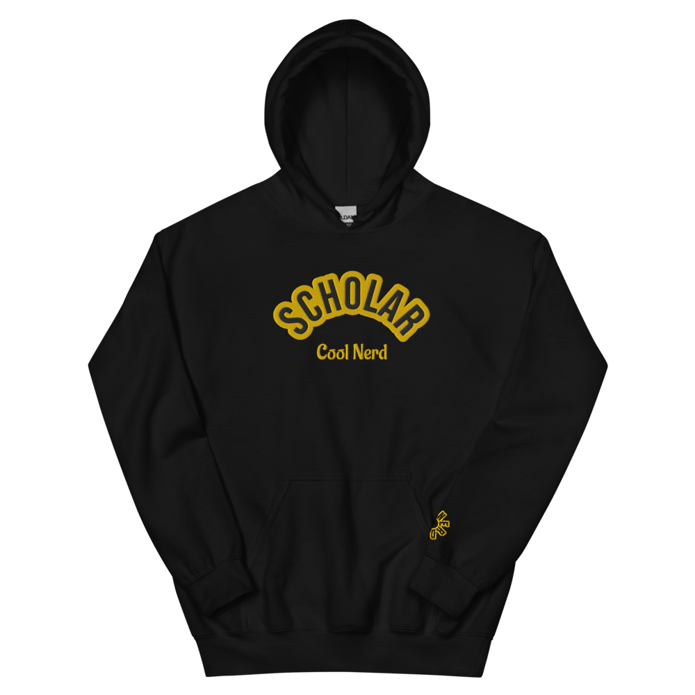 Scholar Black Heavy Hoodie
