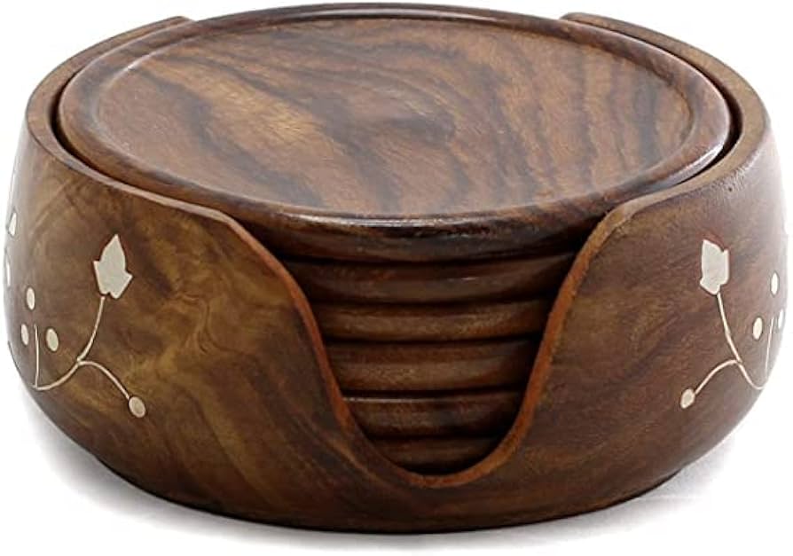 Wooden Coaster Set