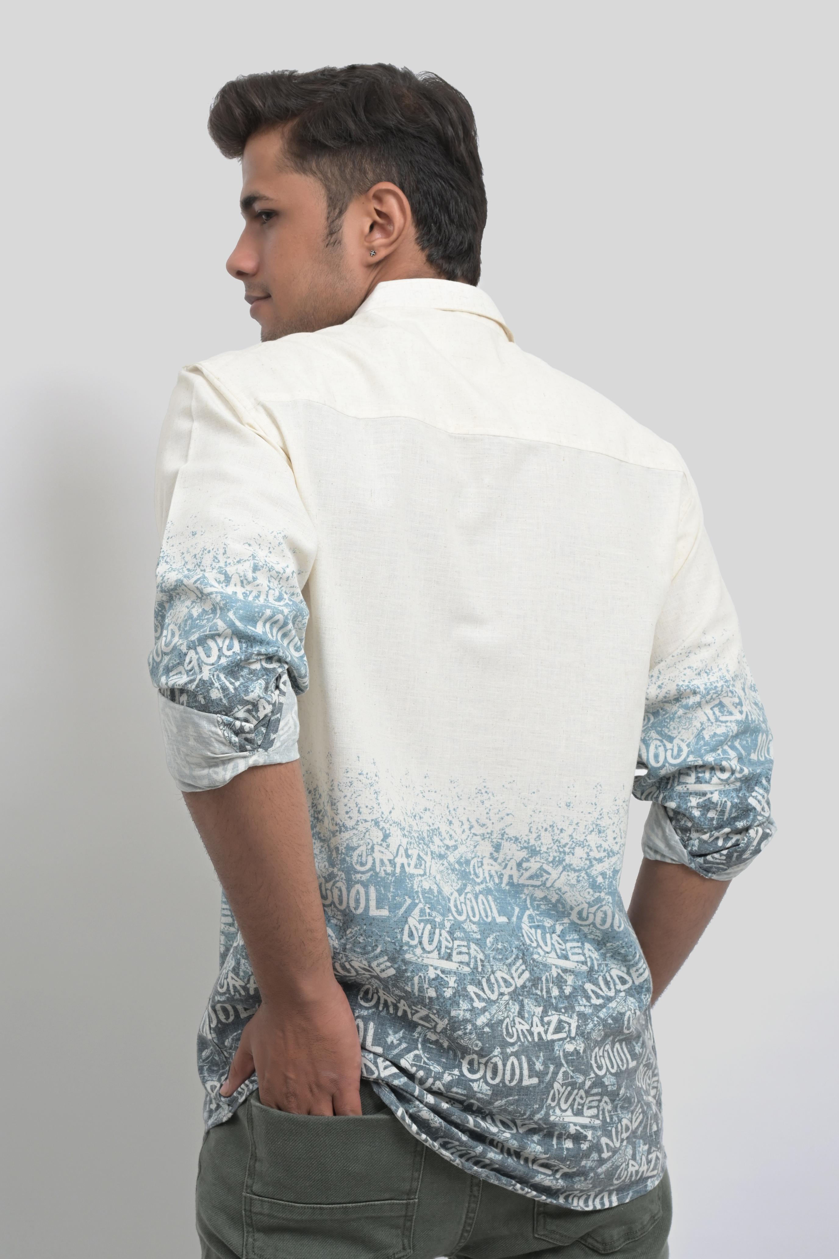 Stylish printed men's shirt