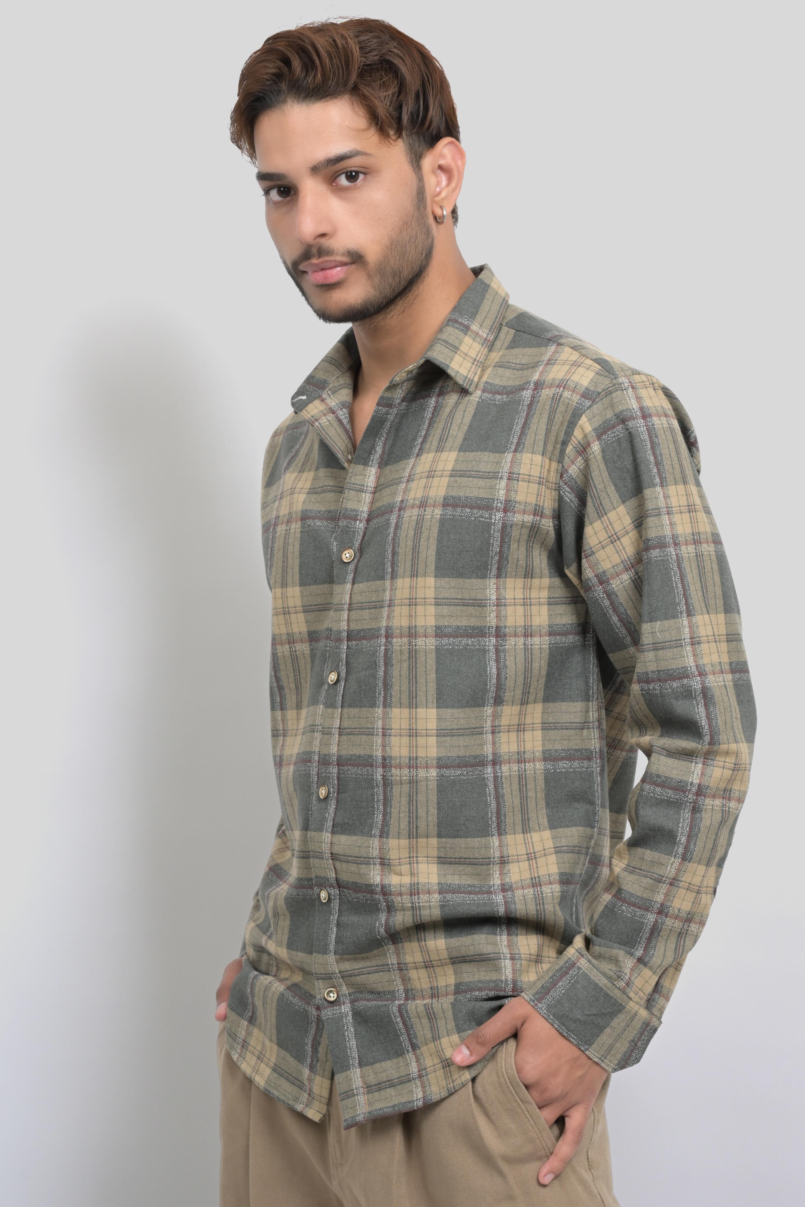 Outlier Khaki Plaid