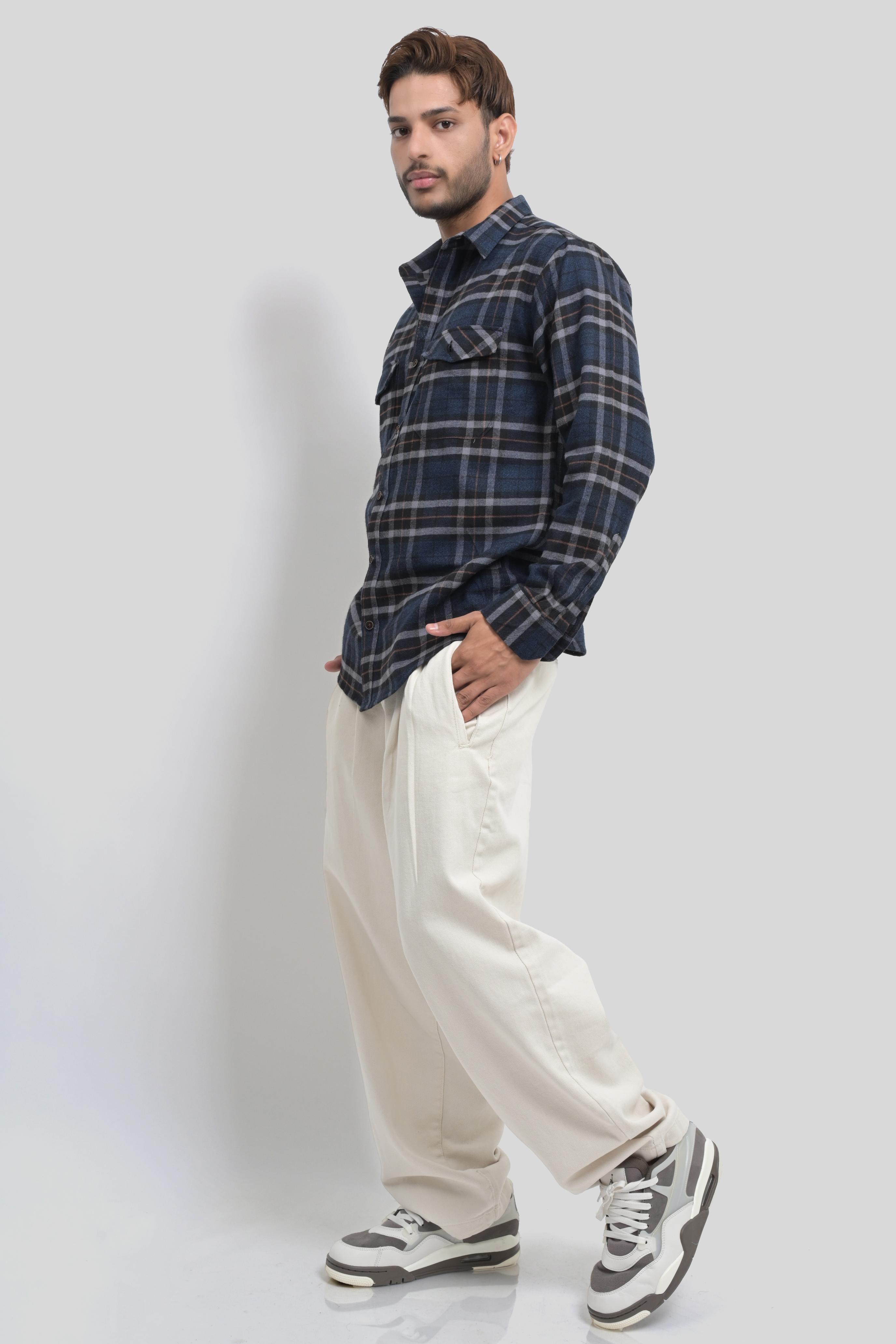 Vector Navy Flannel