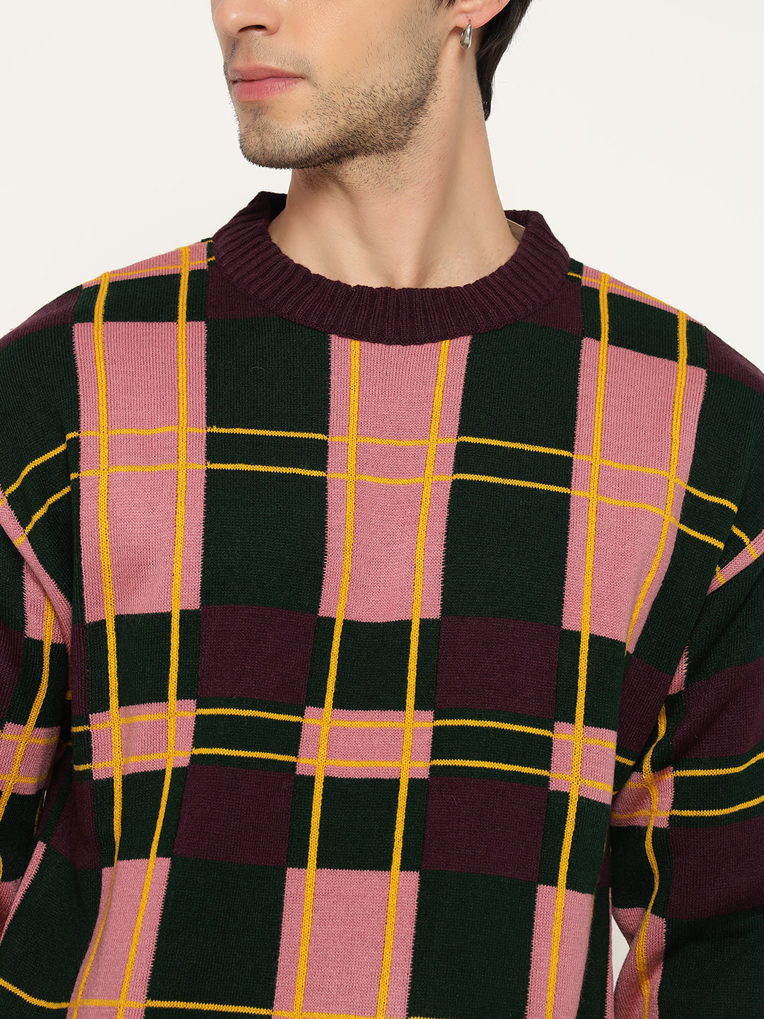 Colorful Plaid Sweater